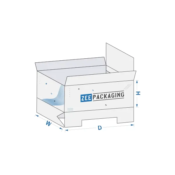 Custom Printed 1 2 3 Bottom Display Lid Packaging Bulk Supplier