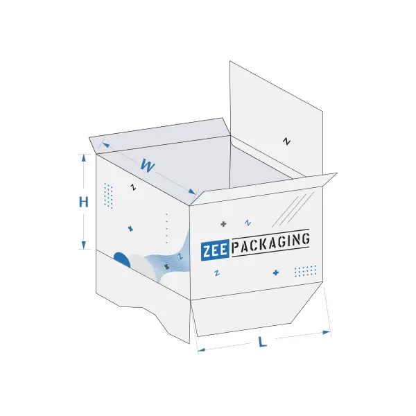 Custom Printed Auto Bottom with Display Lid Packaging Bulk Supplier