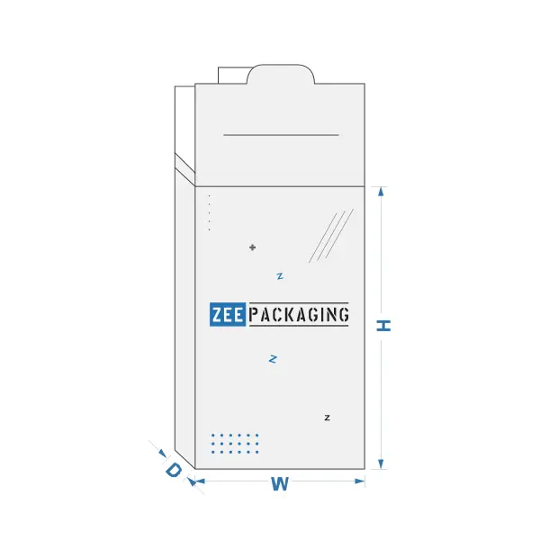Custom Printed Hanging and Locking Tabs Packaging Boxes Bulk Supplier
