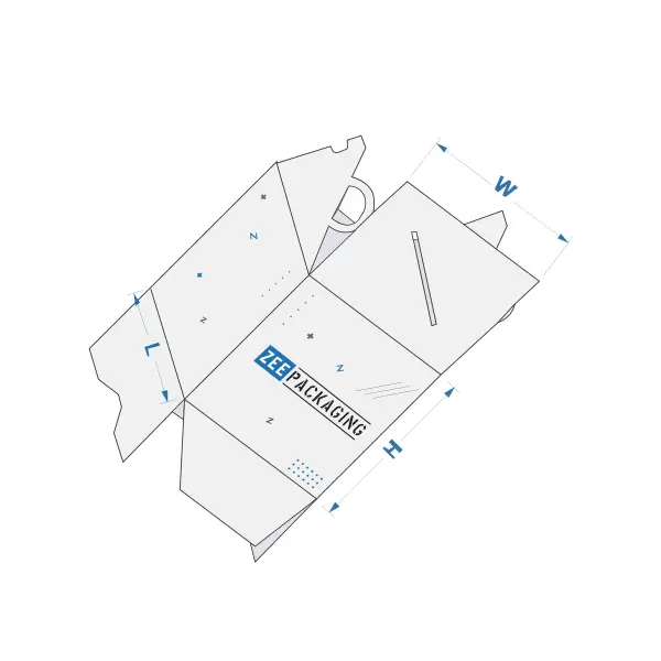 Custom Printed Cube Shaped Carrier Packaging Bulk Supplier