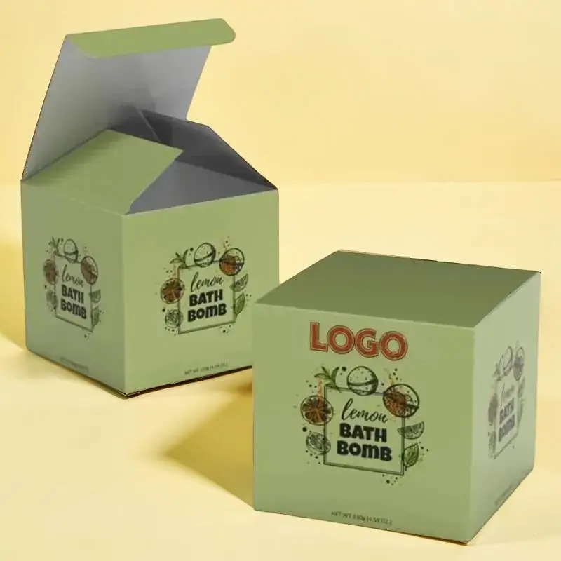 Custom Printed Bath Bomb Packaging Boxes Bulk Supplier