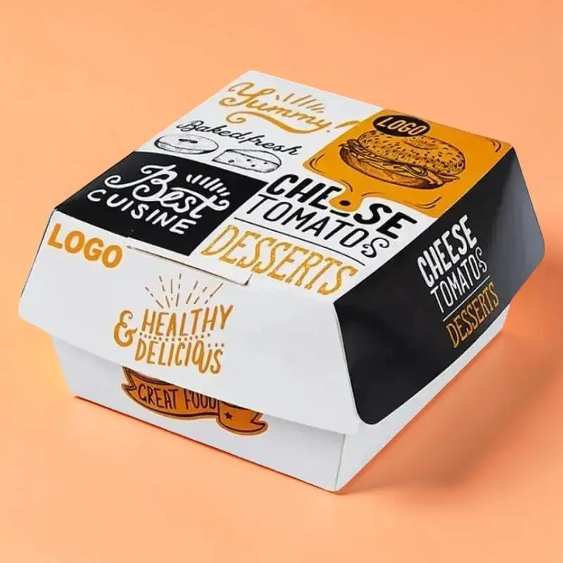 Custom Printed Burger Packaging Boxes Wholesale Manufacturer