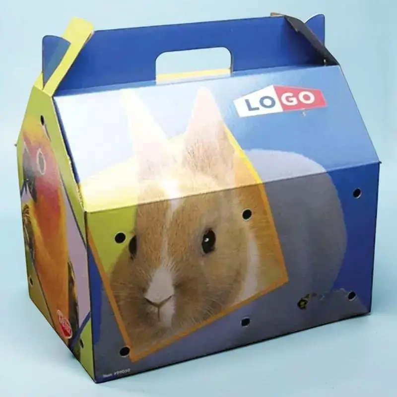 Custom Printed Cardboard Pet Carriers Packaging Boxes Bulk Supplier