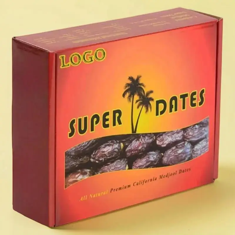 Custom Printed Dates Packaging Boxes Bulk Supplier