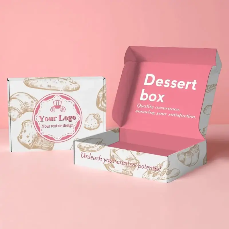 Custom Printed Dessert Packaging Boxes Bulk Supplier