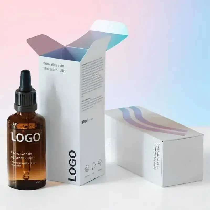 Custom Printed Dropper Bottle Packaging Boxes Bulk Supplier