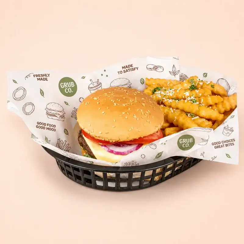 Custom Printed Fry Paper Bulk Supplier