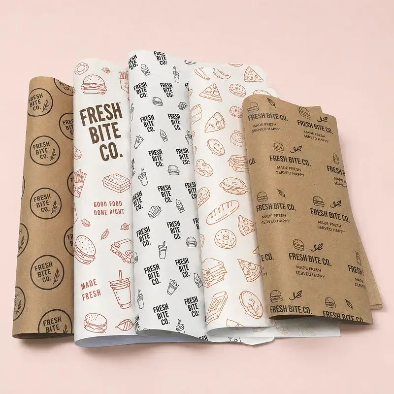 Custom Printed Greaseproof Paper Bulk Supplier