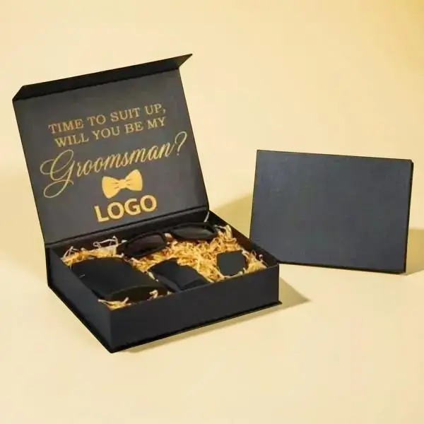 Custom Printed Groomsmen Packaging Boxes Bulk Supplier
