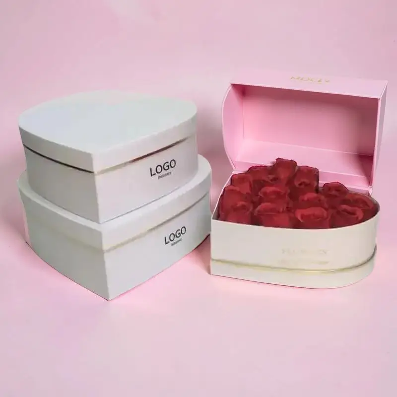 Custom Printed Heart Packaging Boxes Bulk Supplier