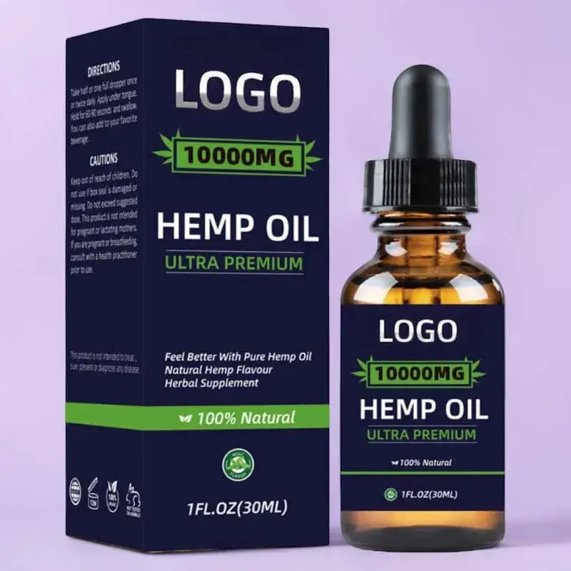 Custom Printed Hemp Oil Packaging Boxes Bulk Supplier