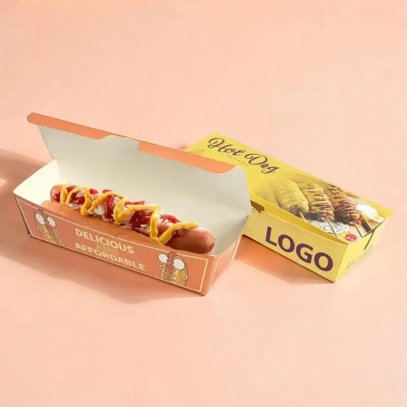 Custom Printed Hot Dog Packaging Boxes Bulk Supplier