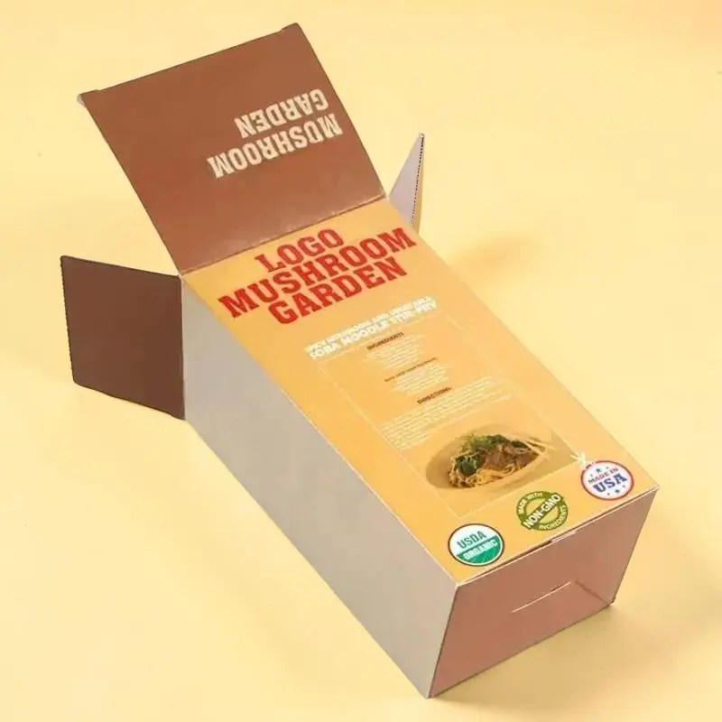 Custom Printed Mushroom Packaging Boxes Bulk Supplier
