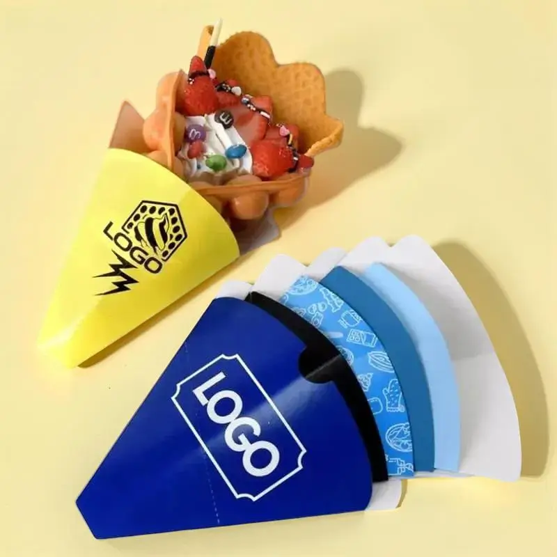 Custom Printed Paper Cone Holders Packaging Bulk Supplier