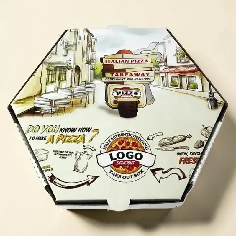 Custom Printed Pizza Packaging Boxes Bulk Supplier