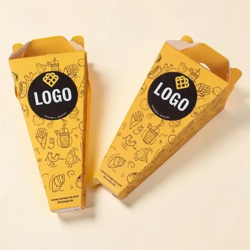 Custom Printed Snacks Paper Cones Packaging Bulk Supplier