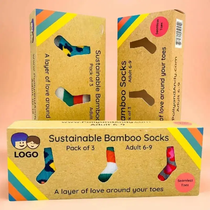 Custom Printed Socks Packaging Boxes Bulk Supplier