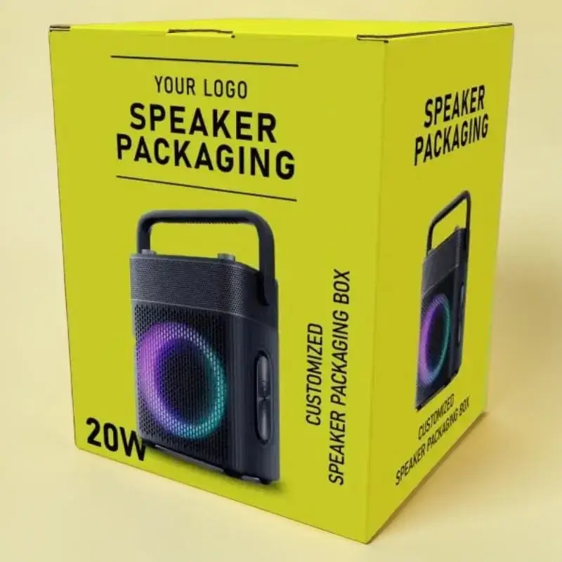 Custom Printed Bluetooth Speaker Packaging Boxes Wholesale Manufacturer