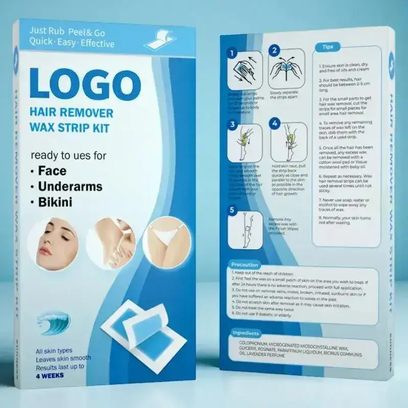 Custom Printed Wax Strips Packaging Boxes Bulk Supplier
