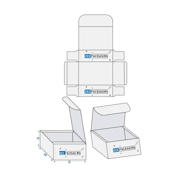 4 Corner with Display Lid Boxes Bulk Supplier