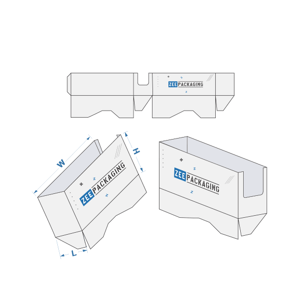 Front Cut Out Display Tray Bulk Supplier