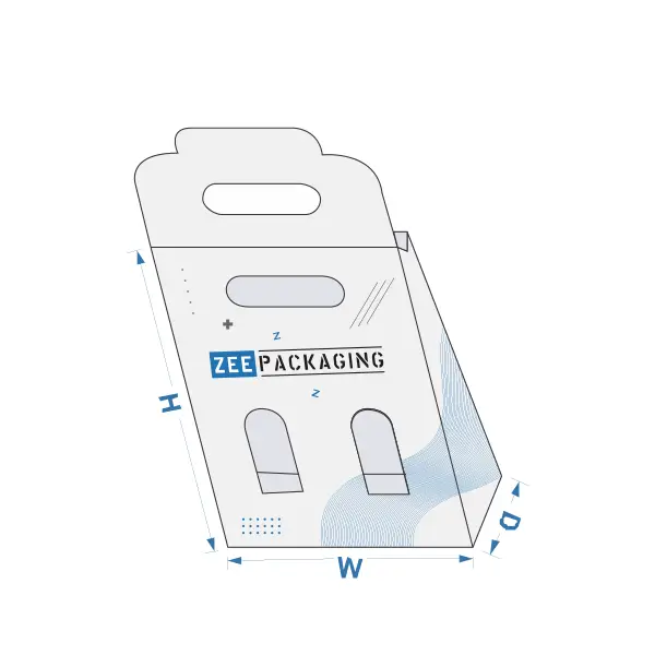 Custom Printed Gable Bag Bottom Hanger Packaging Bulk Supplier