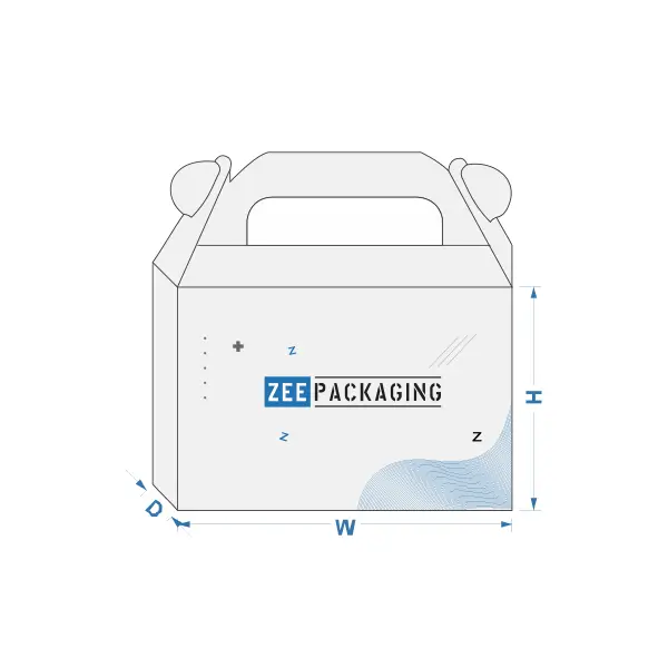 Custom Printed Gable Auto Bottom Packaging Boxes Bulk Supplier