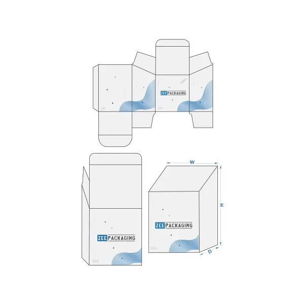 Slope Top Reverse Tuck End Boxes Bulk Supplier