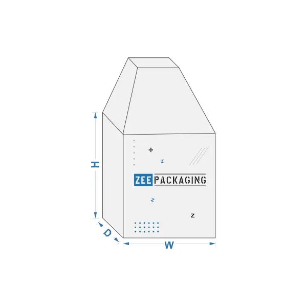 Custom Printed Square with Ladder Top Packaging Boxes Bulk Supplier